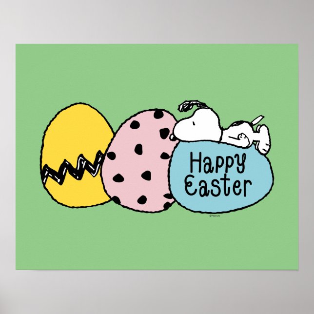 Snoopy - Happy Easter Poster (Front)