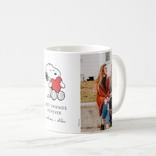 Snoopy Heart  Best Friends _ Photo Coffee Mug