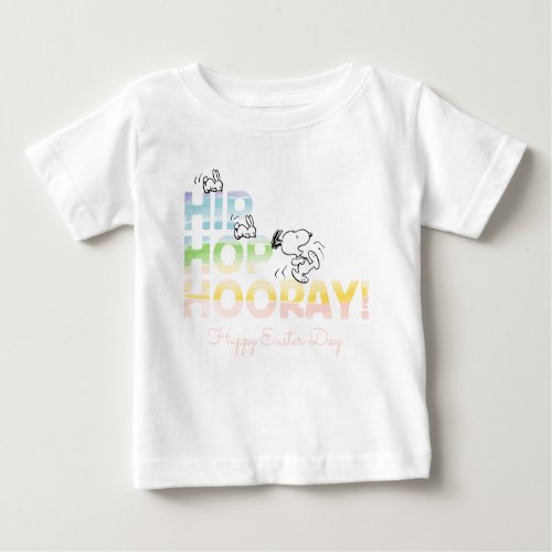 Snoopy Hip Hop Hooray Easter Baby T_Shirt