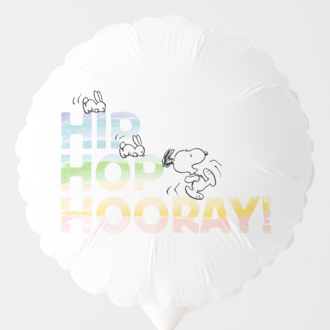 Snoopy Hip Hop Hooray Easter Balloon (Front)