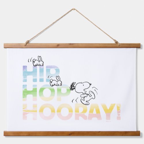 Snoopy Hip Hop Hooray Easter Hanging Tapestry