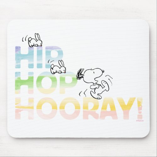 Snoopy Hip Hop Hooray Easter Mouse Pad