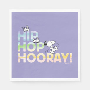 Snoopy Hip Hop Hooray Easter Napkins