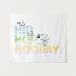 Snoopy Hip Hop Hooray Easter Tapestry