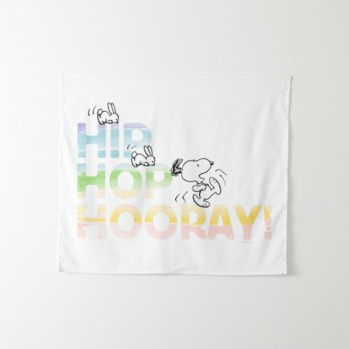 Snoopy Hip Hop Hooray Easter Tapestry