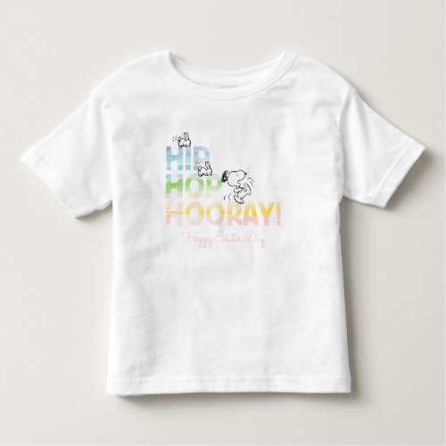 Snoopy Hip Hop Hooray Easter Toddler T_shirt