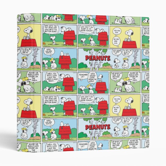 Snoopy & His Brothers Andy & Olaf 3 Ring Binder (Front/Spine)