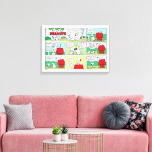 Snoopy & His Brothers Andy & Olaf Canvas Print