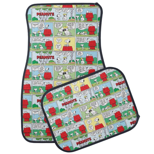 Snoopy & His Brothers Andy & Olaf Car Floor Mat (Set)