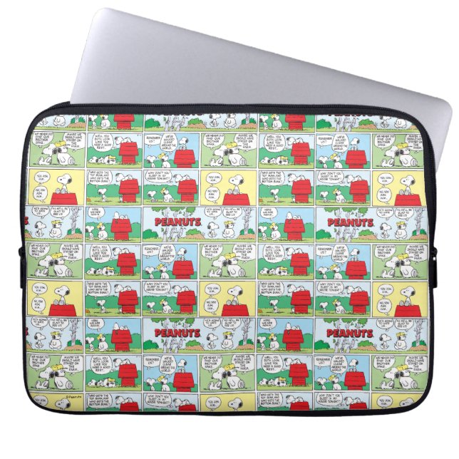 Snoopy & His Brothers Andy & Olaf Laptop Sleeve (Front)