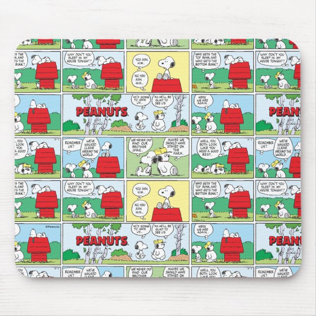 Snoopy & His Brothers Andy & Olaf Mouse Pad (Front)