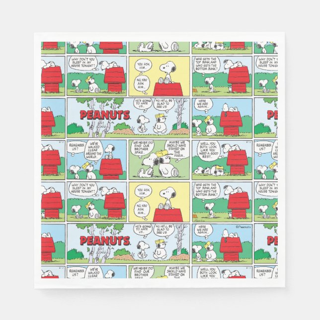 Snoopy & His Brothers Andy & Olaf Napkins (Front)