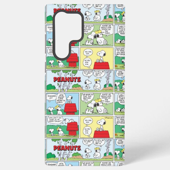Snoopy & His Brothers Andy & Olaf Samsung Galaxy Case (Back)