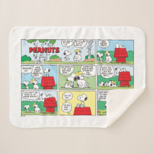 Snoopy & His Brothers Andy & Olaf Sherpa Blanket
