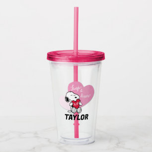 Snoopy Hugs & Kisses Acrylic Tumbler