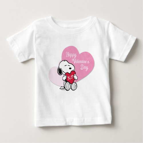Snoopy Hugs  Kisses Baby T_Shirt