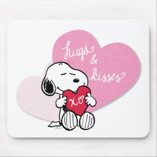Snoopy Hugs & Kisses Mouse Pad