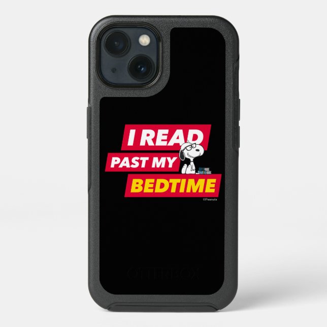Snoopy "I Read Past My Bedtime" Otterbox iPhone Case (Back)