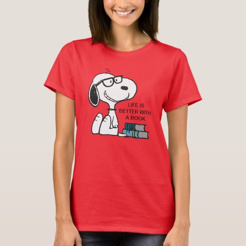 Snoopy I Read Past My Bedtime T_Shirt