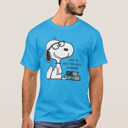 Snoopy I Read Past My Bedtime T_Shirt