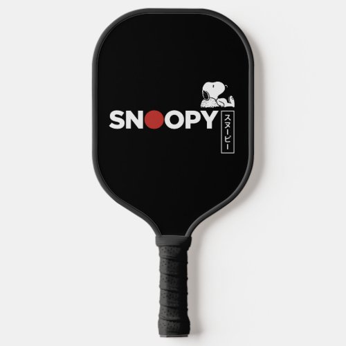 Snoopy Japanese Typography Graphic Pickleball Paddle