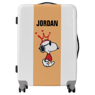 Snoopy - Joe Cool Crown   Add Your Name Luggage