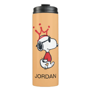 Snoopy - Joe Cool Crown Add Your Name Thermal Tumbler