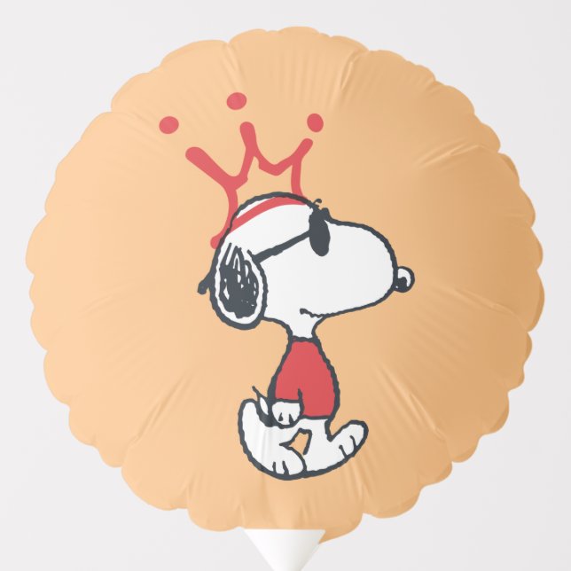 Snoopy - Joe Cool Crown Balloon (Front)