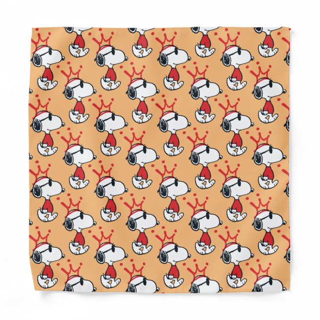 Snoopy - Joe Cool Crown Bandana (Front)