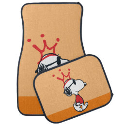 Snoopy - Joe Cool Crown Car Floor Mat
