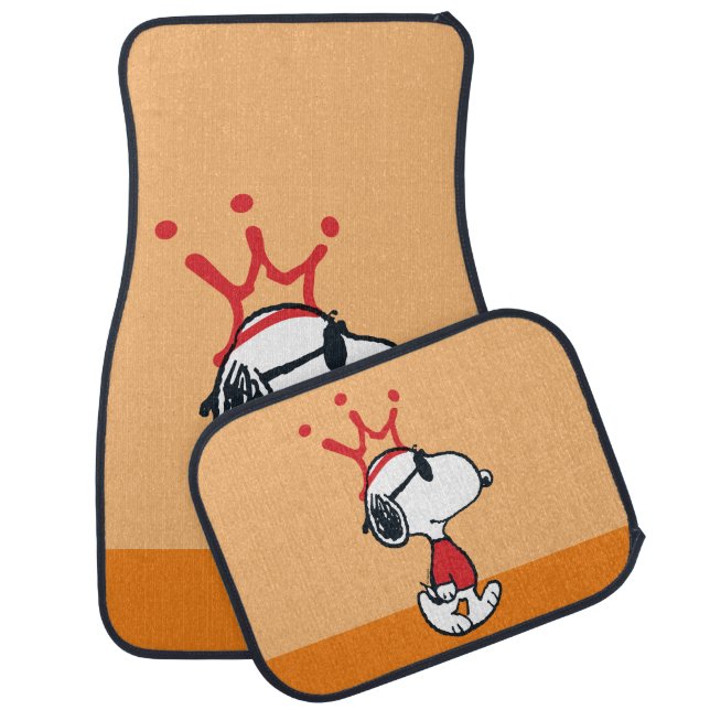 Snoopy - Joe Cool Crown Car Floor Mat (Set)
