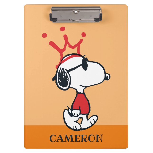 Snoopy - Joe Cool Crown Clipboard (Front)