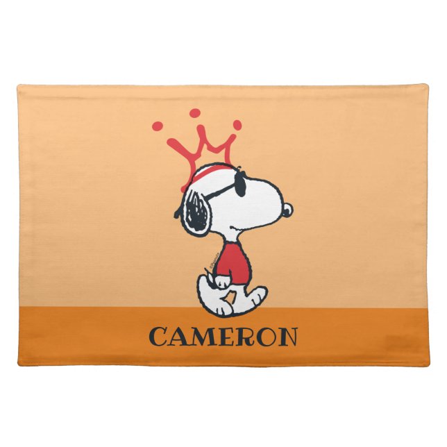 Snoopy - Joe Cool Crown Cloth Placemat (Front)