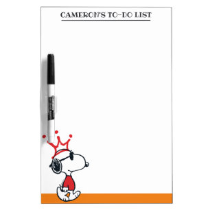 Snoopy - Joe Cool Crown Dry Erase Board