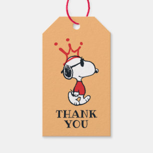 Snoopy - Joe Cool Crown Gift Tags