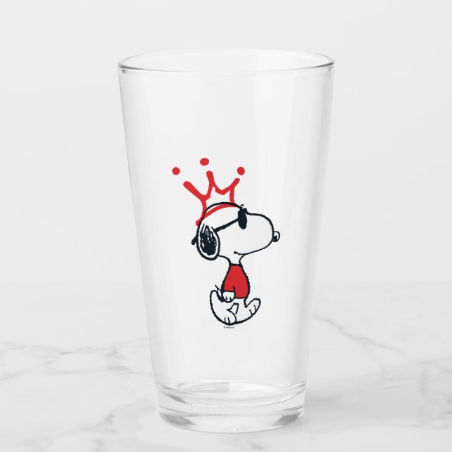 Snoopy - Joe Cool Crown Glass (Front)