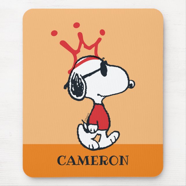 Snoopy - Joe Cool Crown Mouse Pad (Front)