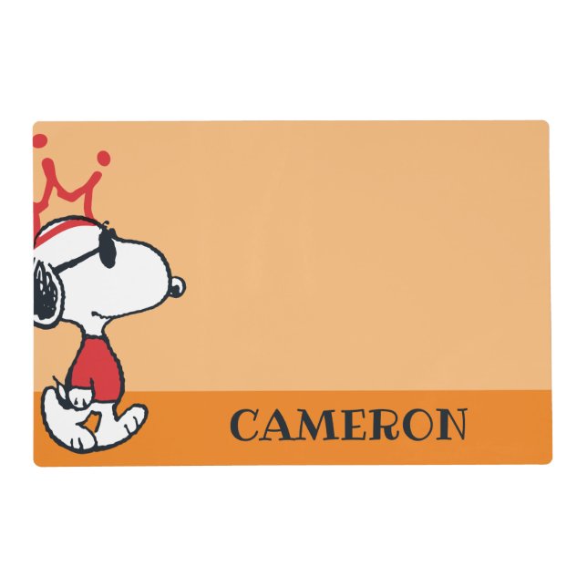 Snoopy - Joe Cool Crown Placemat (Front)