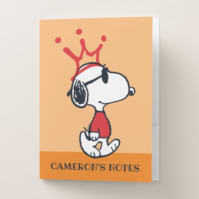 Snoopy - Joe Cool Crown Pocket Folder (Front)