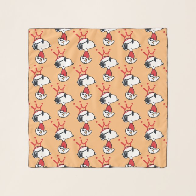 Snoopy - Joe Cool Crown Scarf (Front)