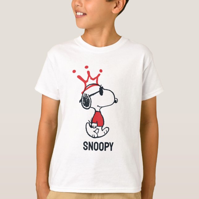 Snoopy - Joe Cool Crown T-Shirt (Front)