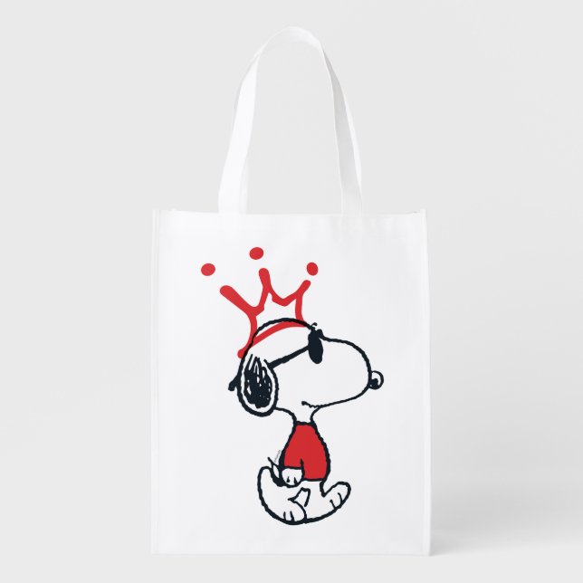 Snoopy - Joe Cool Crown Tote Bag (Front)