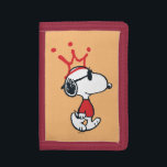 Snoopy - Joe Cool Crown Trifold Wallet<br><div class="desc">Check out this fun graphic of Snoopy's alter-ego Joe Cool with a drawn on royal crown!</div>