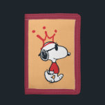 Snoopy - Joe Cool Crown Trifold Wallet<br><div class="desc">Check out this fun graphic of Snoopy's alter-ego Joe Cool with a drawn on royal crown!</div>