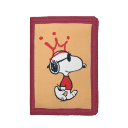 Snoopy - Joe Cool Crown Trifold Wallet