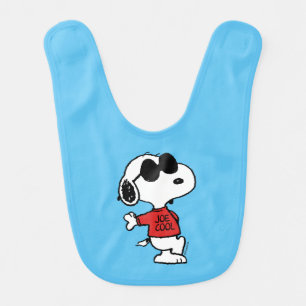 Snoopy "Joe Cool" Standing Baby Bib