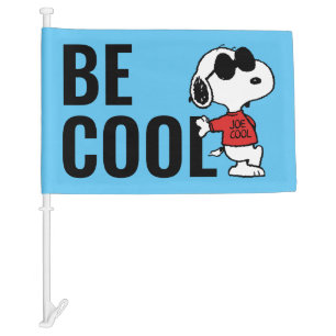 Snoopy "Joe Cool" Standing Car Flag