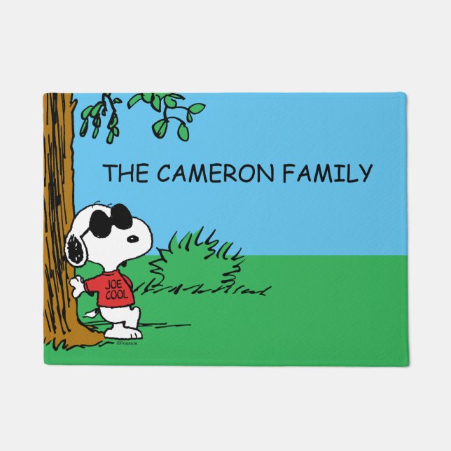 Snoopy "Joe Cool" Standing Doormat (Front)