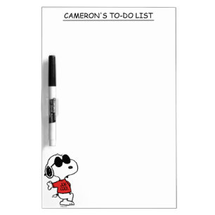 Snoopy "Joe Cool" Standing Dry Erase Board