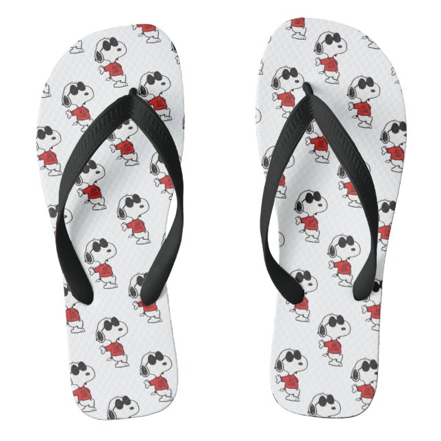 Snoopy "Joe Cool" Standing Flip Flops (Footbed)